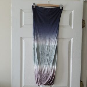 Young Fabulous & Broke Strapless Dip Dye Tube Dress. Size Small.